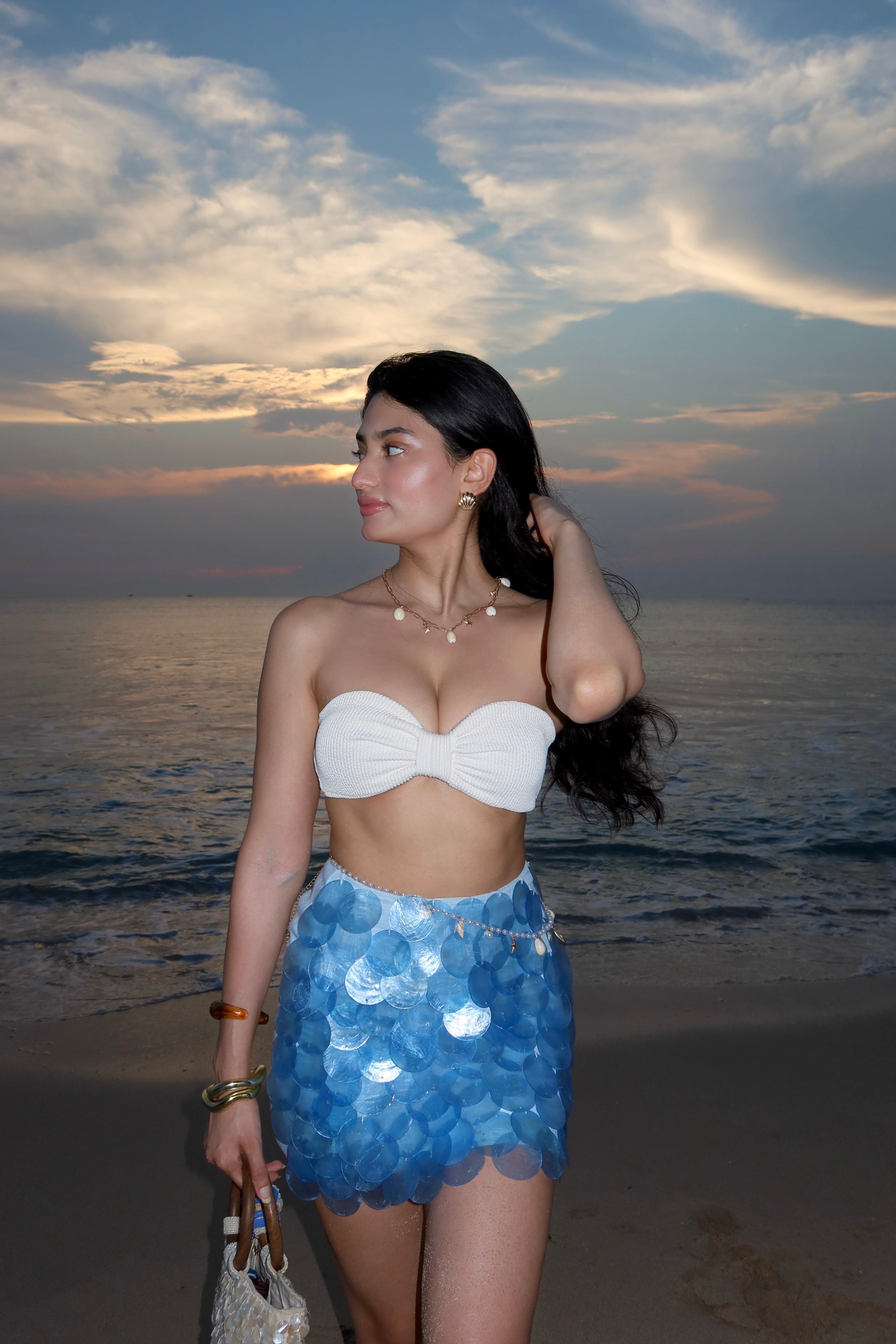 Blue Shell Skirt