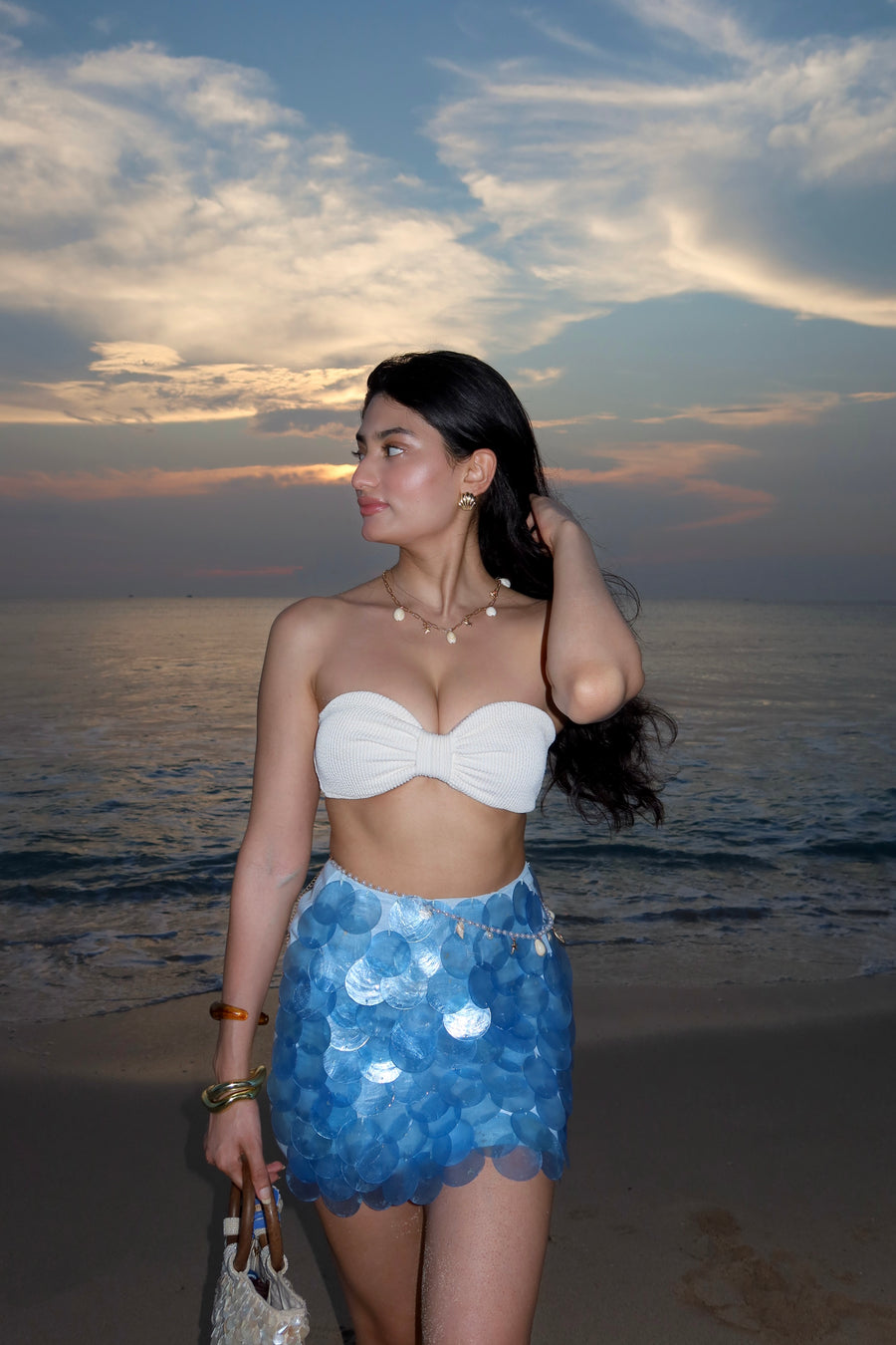 Blue Shell Skirt