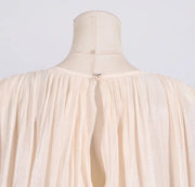Ruffled White Dress