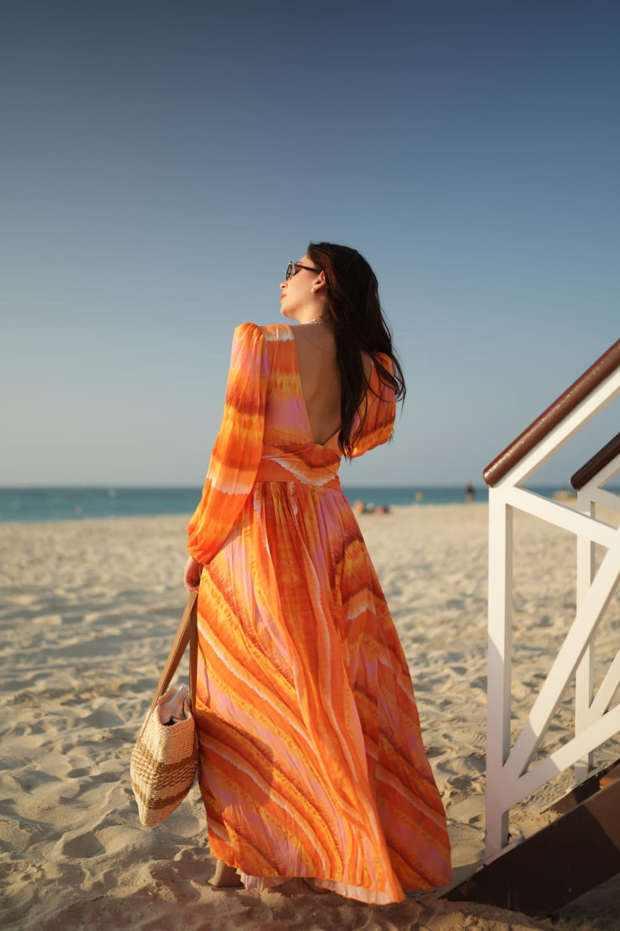 Yellow And Orange Monokini Beachwear