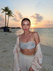 Rhinestone Bralette Top