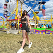 Rhinestone Mesh Dress