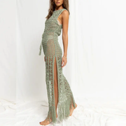 Crochet Green Beach Cover Up