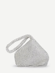 Silver Rhinestone Bag
