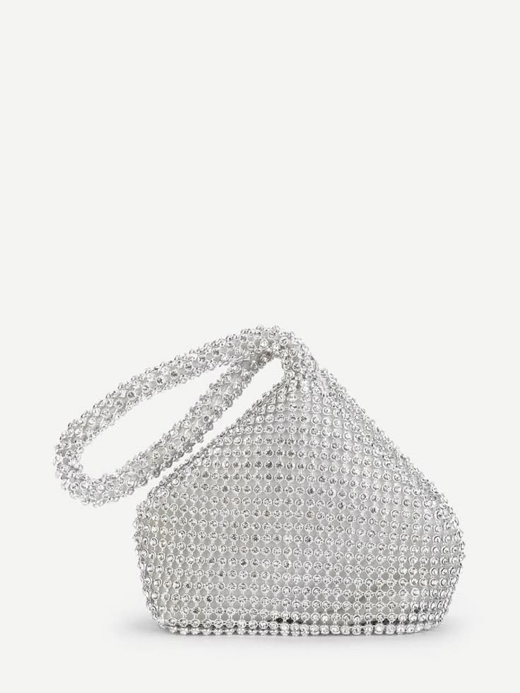 Silver Rhinestone Bag