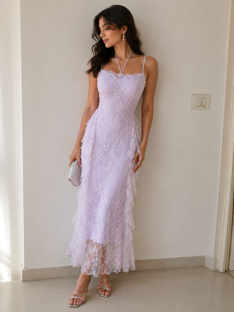 Ruffled Lace Fairy Gown