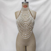 Pearl Drape Neck Top