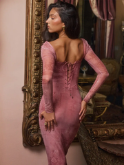 Pink full sleeves Dress