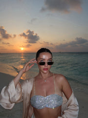 Rhinestone Bralette Top