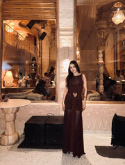 Brown Party Dress