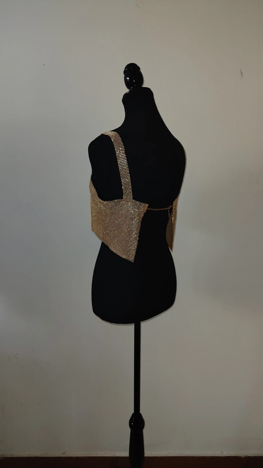 Rhinestone Shimmer Crop Top