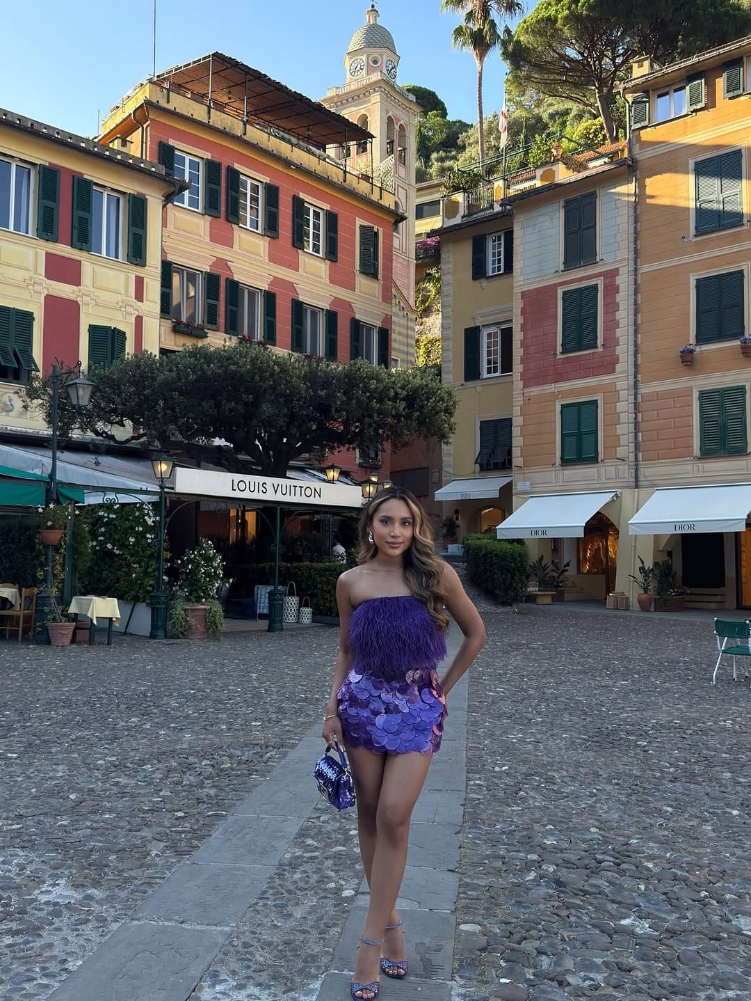Purple shell skirt