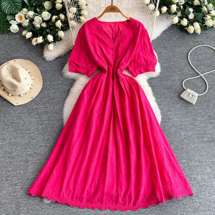 Cotton Eyelet Dress