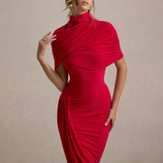 Sunshine Drapped Elegance Dress