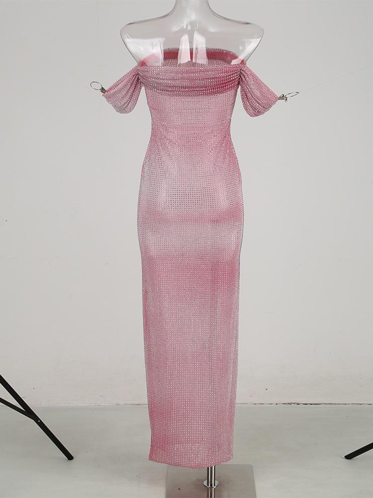 Pink rhinestone Dress