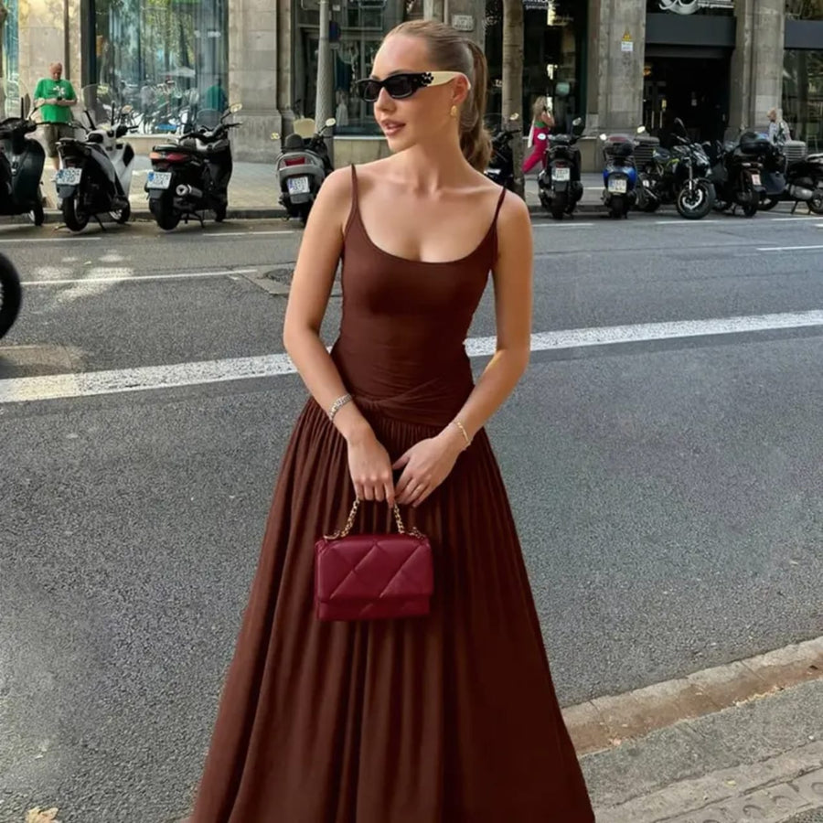 Choclate Maxi Dress