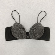 Rhinestone Leaf Bralette