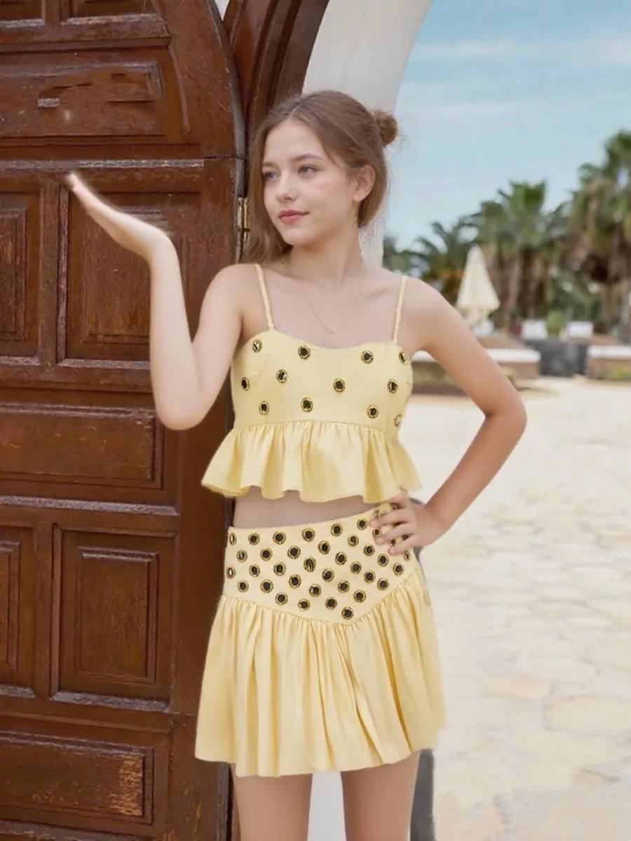 Yellow Glam Set Of Two