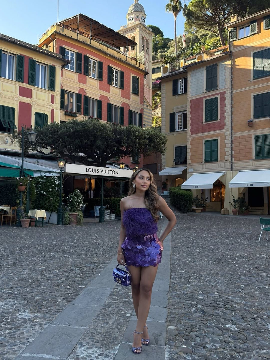 Purple shell skirt