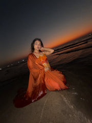 Orange Mermaid Top