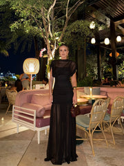Brown Frill Dress