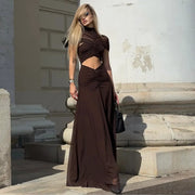 Brown Flair Gown