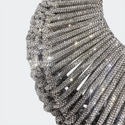 Rhinestone Hollow Clutch