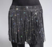 Rhinestone chain skirts