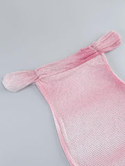 Pink rhinestone Dress