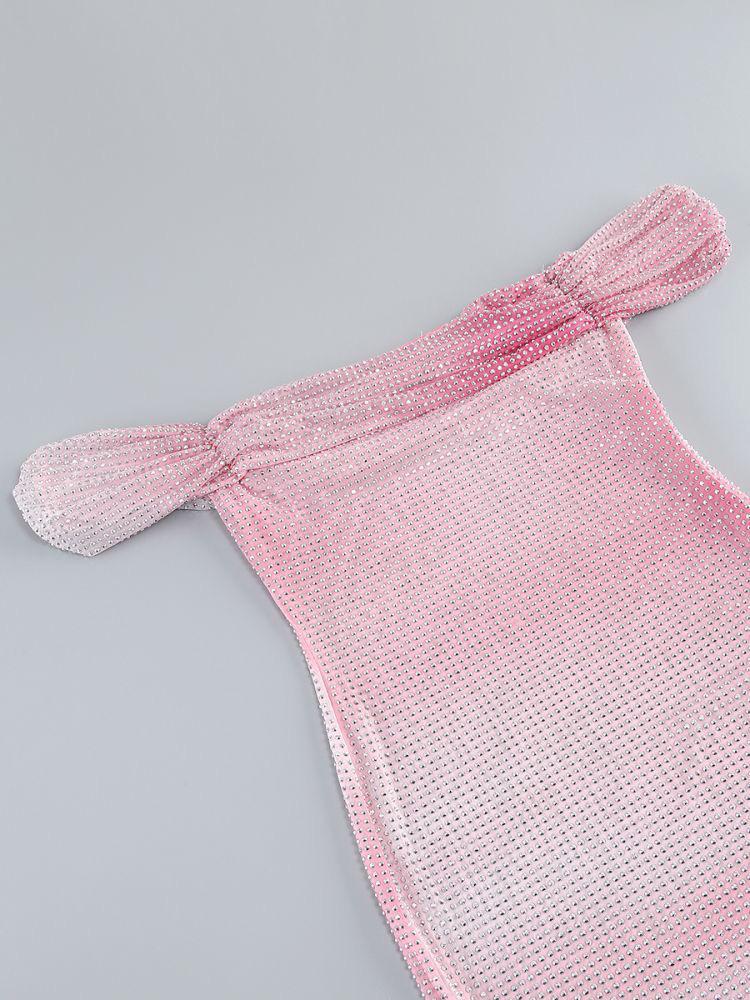 Pink rhinestone Dress