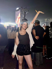 Shiny Zipper Sequin Shorts