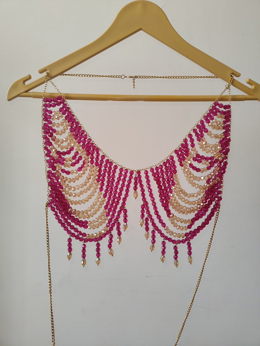 Pink and gold Bralette