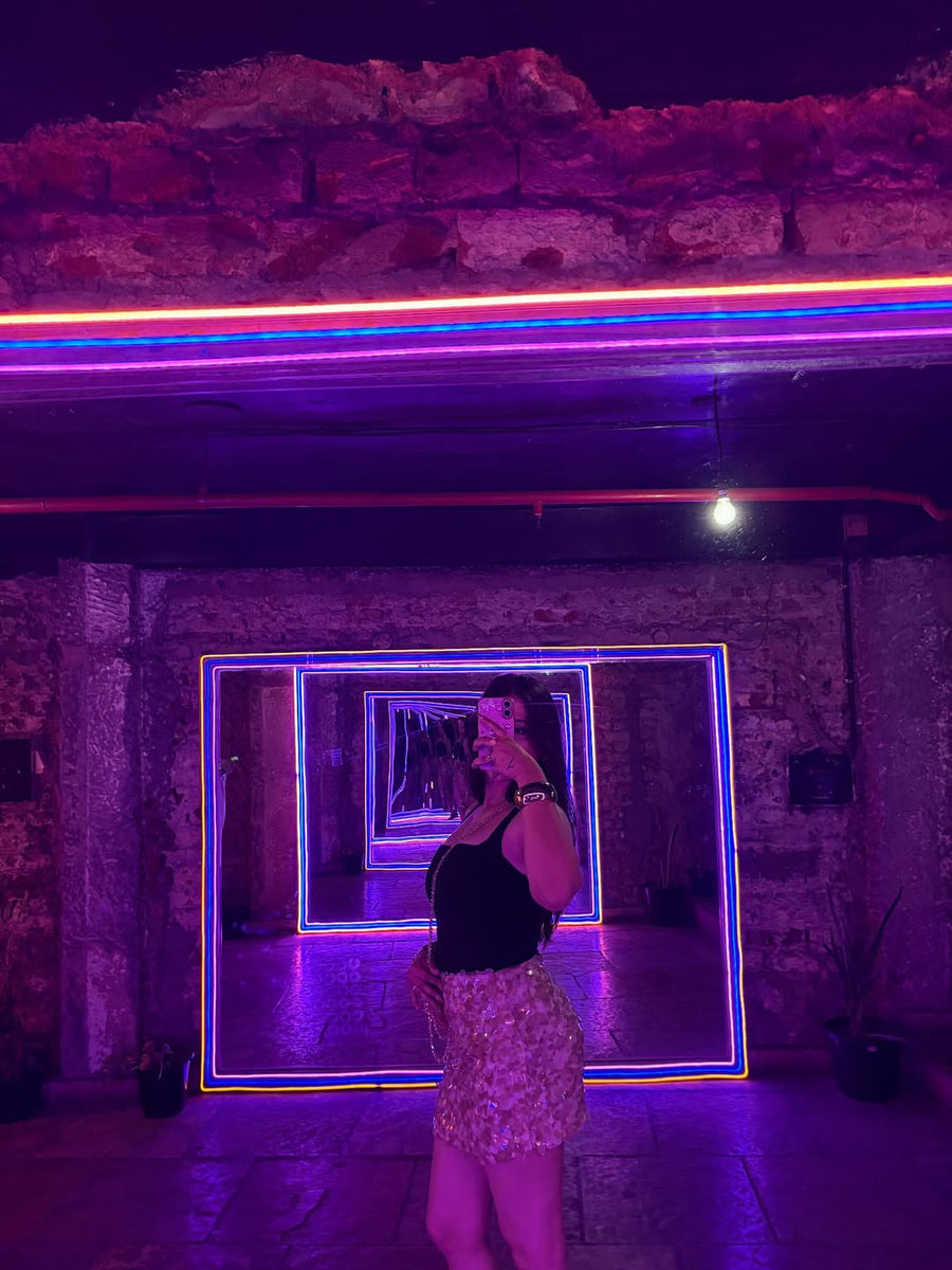 Champagne Sequin Skirt