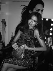 Black Rhinestone Dress