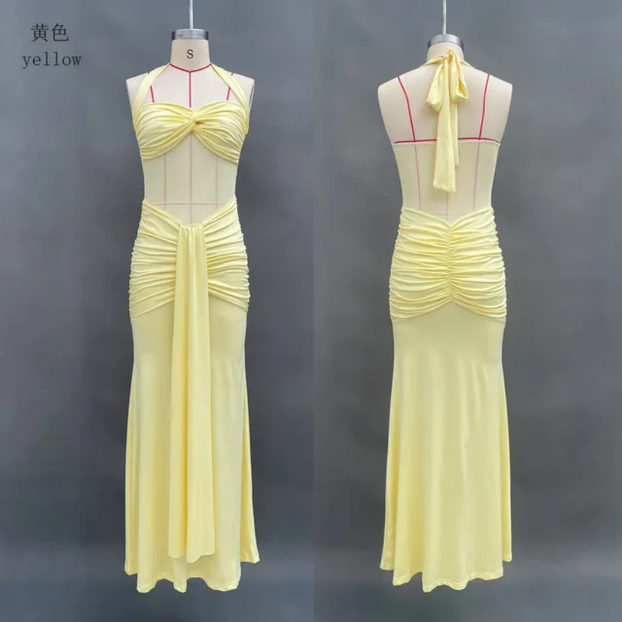 Elegant Backless Bodycon Dress