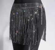 Rhinestone chain skirts