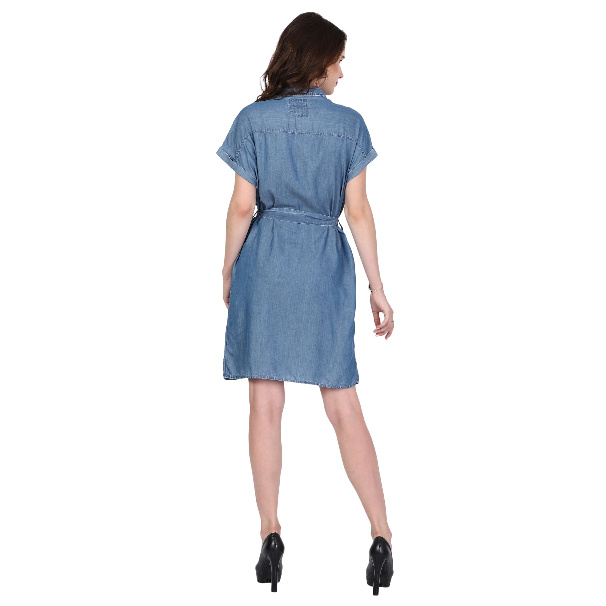 DENIM SHIRT DRESS